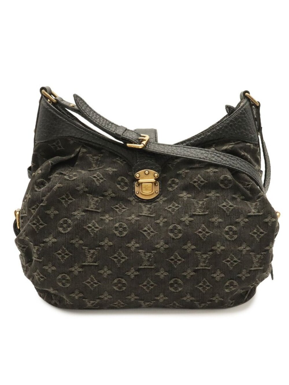 Louis Vuitton Monogram Denim S Shoulder Bag Noir Black